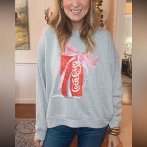 Coca-Cola Red and Pink Bow Sweatshirt